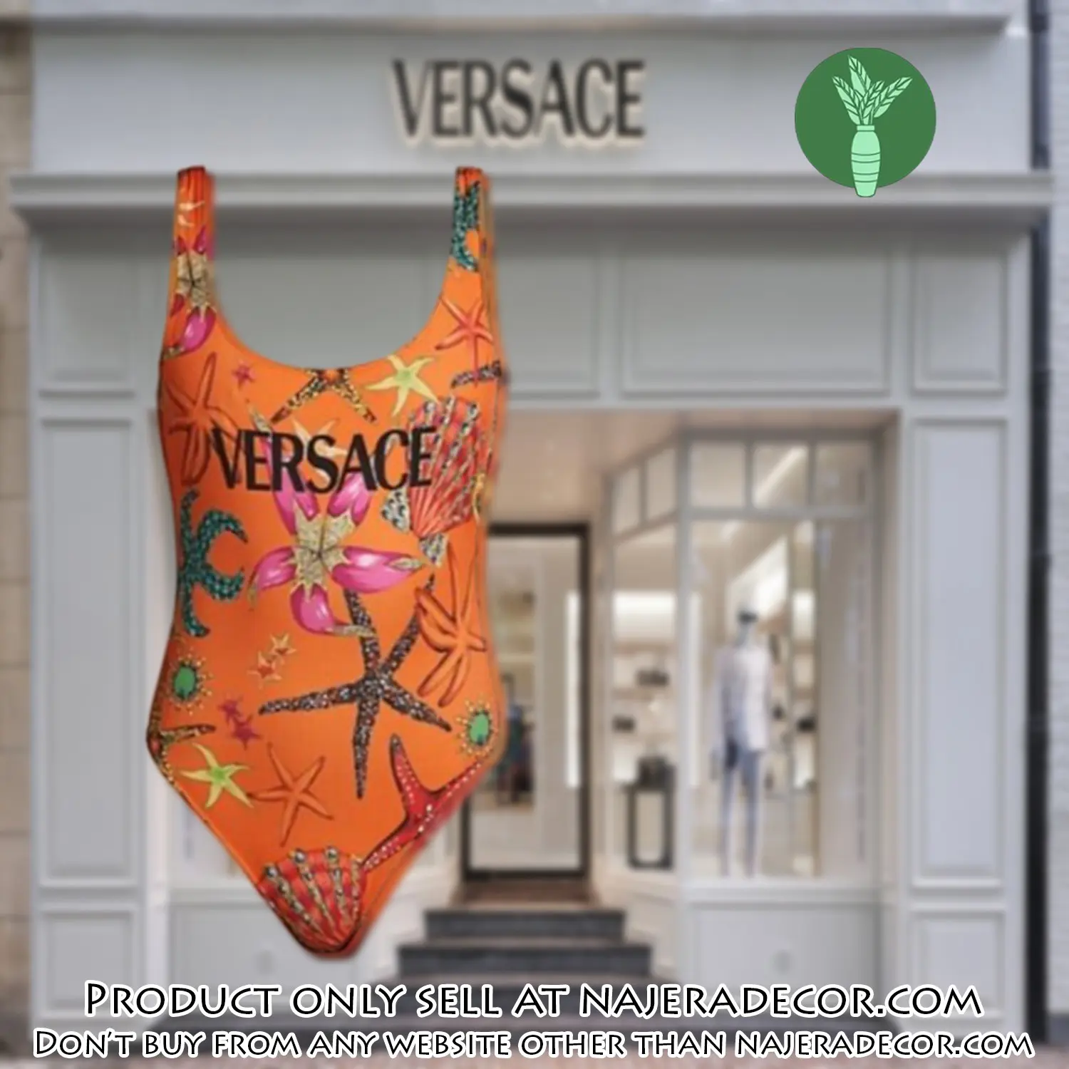 Versace swimwear beachwear one piece swimsuit osw1076 njr3755522